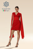 Ravishing Red Pleat Fiesta Dress