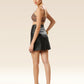 Midnight Slit Faux Leather Ensemble Skirt