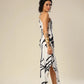White And Black Visage Dress