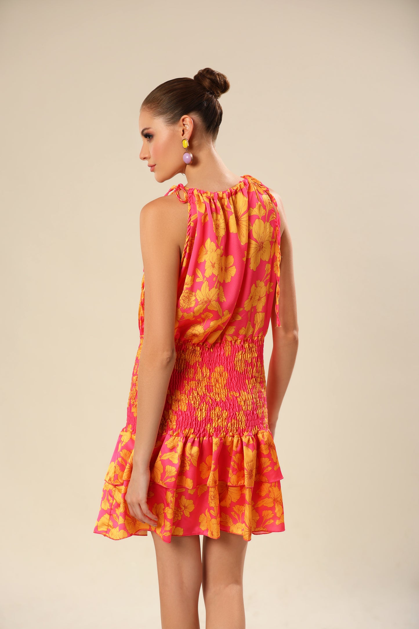 Pink Citrus Bliss Ensemble Dress