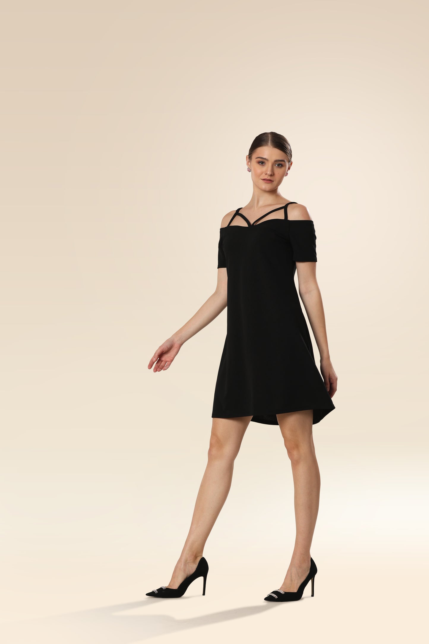 Shoulder-Bare Charm Dress