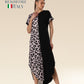 Leopard Noir Dual-Style Resort Elegance Dress