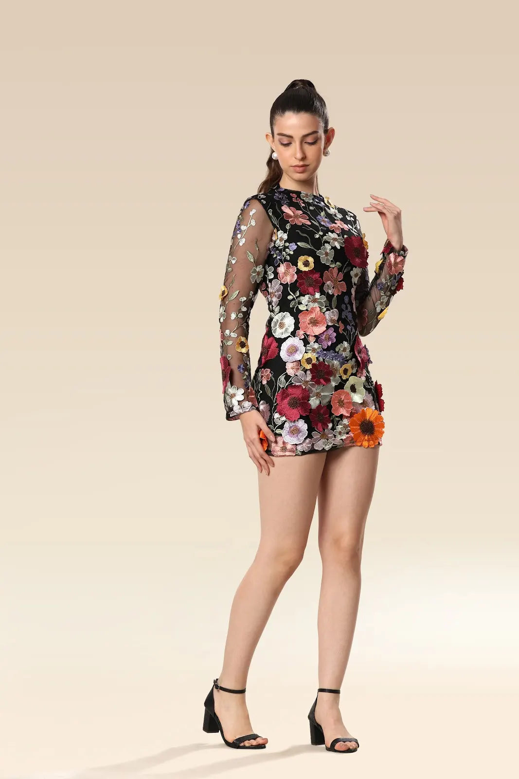 Spring Autumn Floral Dress