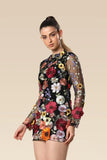 Spring Autumn Floral Dress