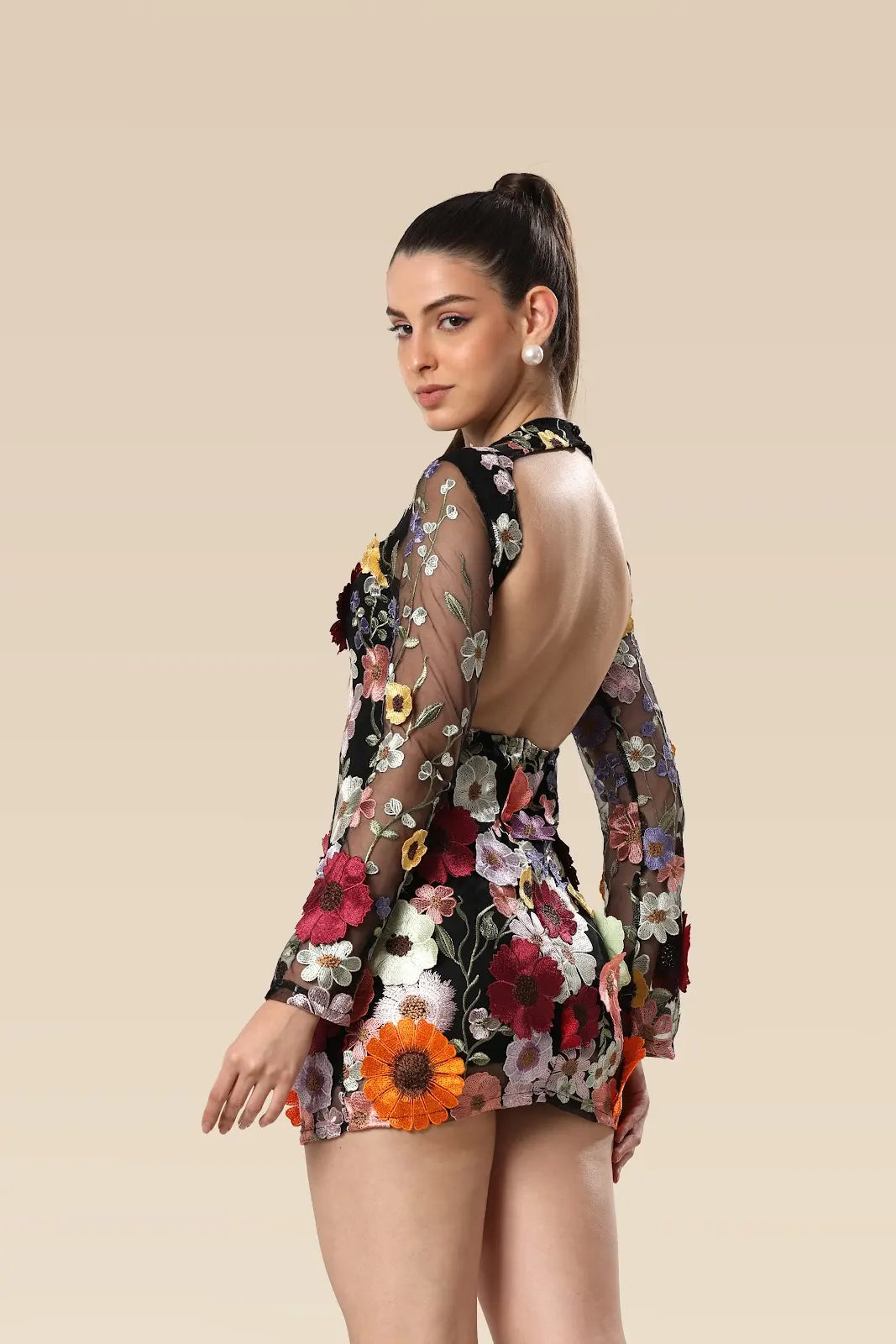 Spring Autumn Floral Dress