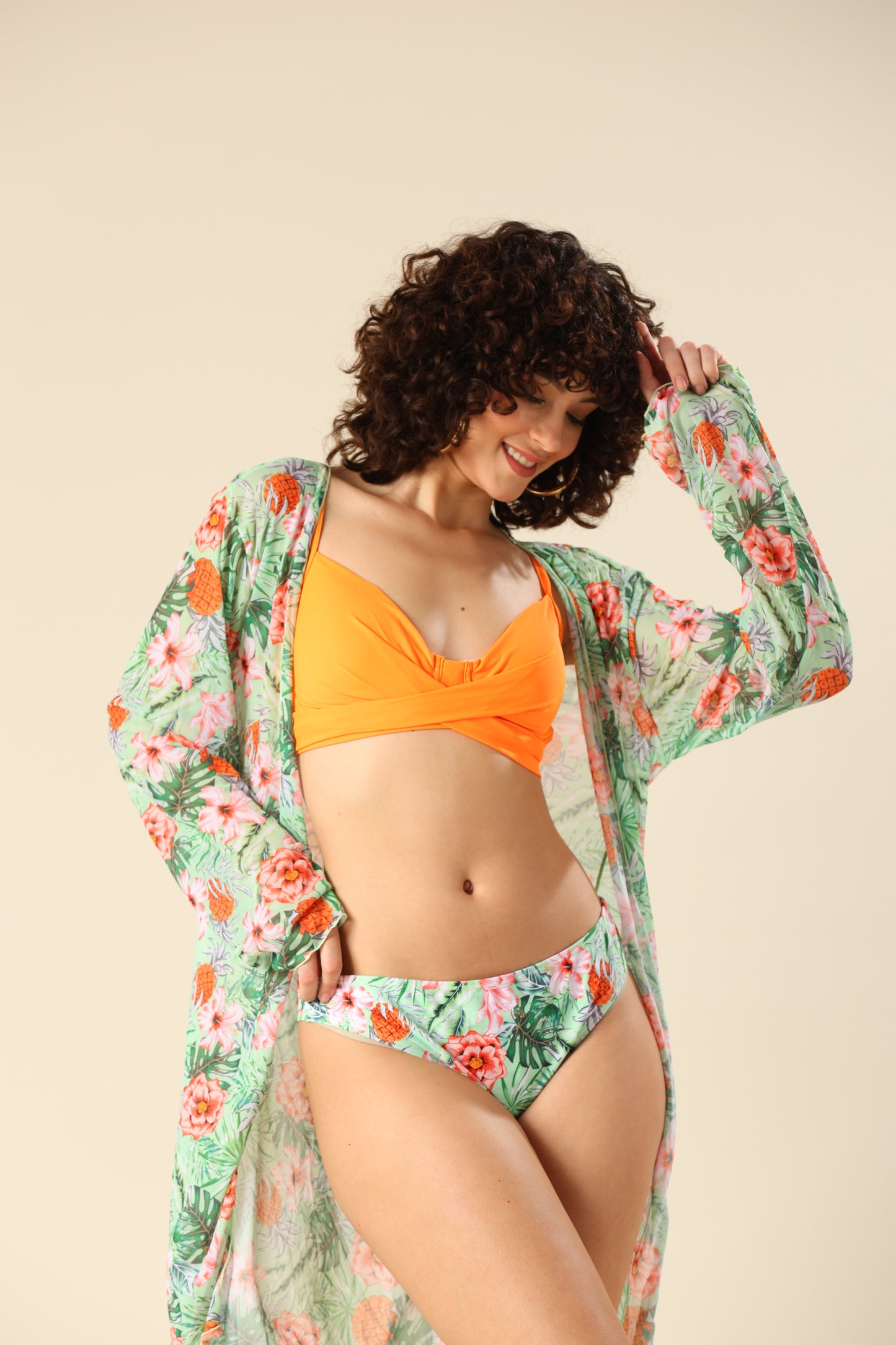 Citrus Bloom Ensemble Bikini Set