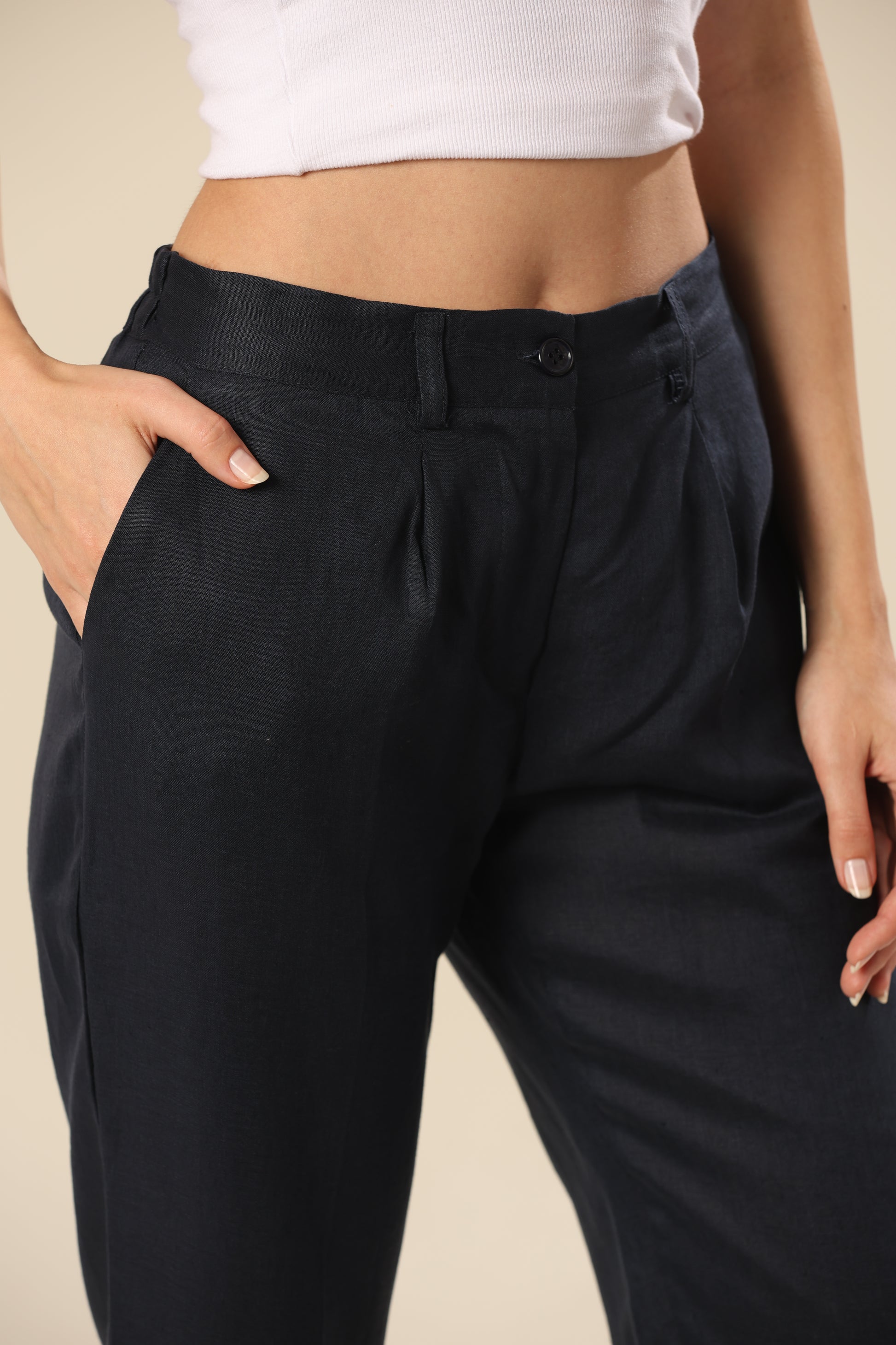 Luxe Linen Delight Pant - Made in Italy