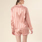 Candy Stripes Pink Satin Night Wear