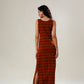 Mocha Magic Striped Dress