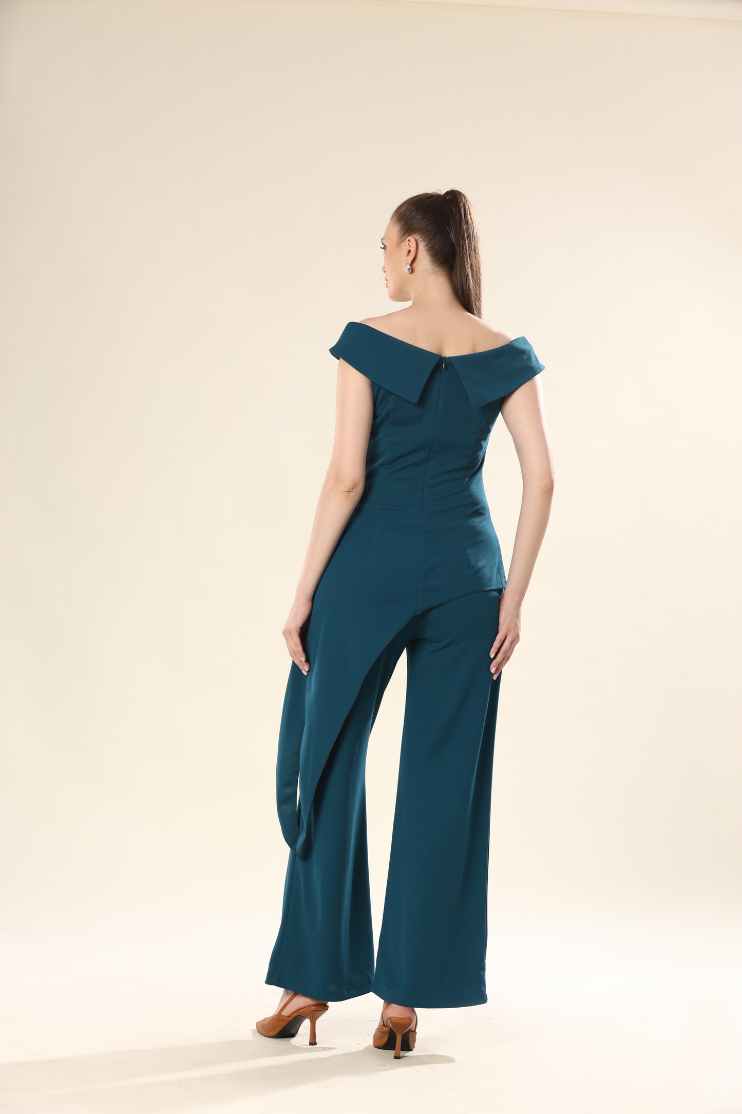 Turquoise Tranquility Bateau Chic Set Top & Pants Set