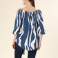 Ocean Waves Tie Ensemble Top