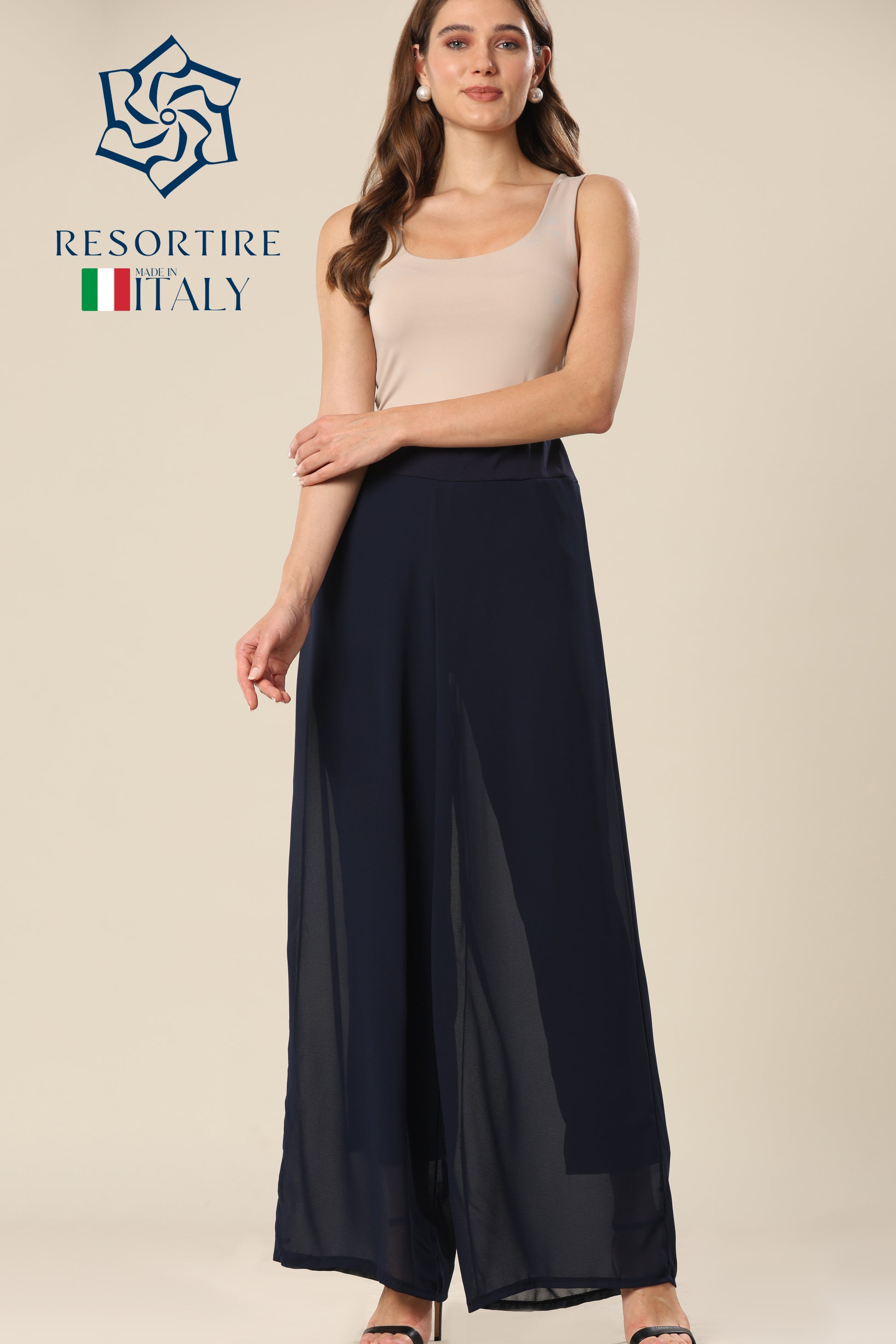 Crystal Clear Long Pant - Made in Italy