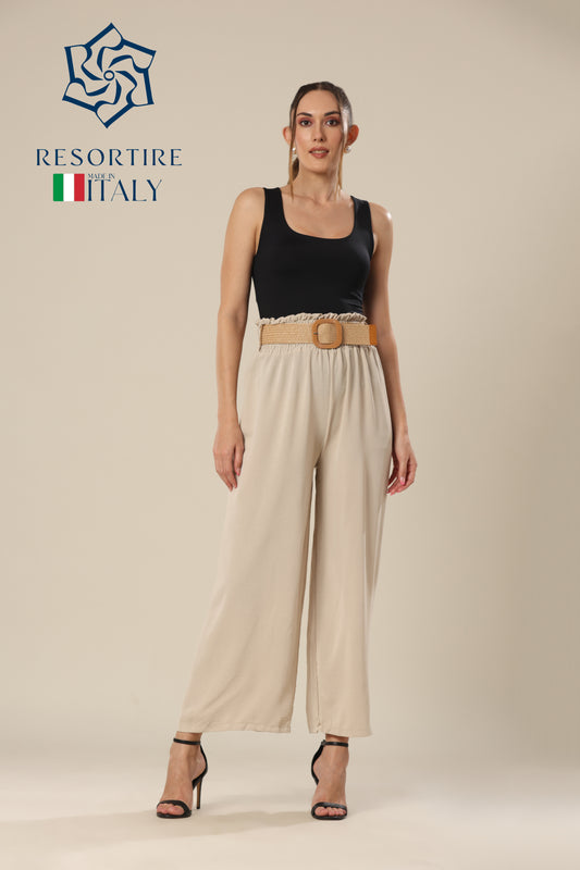 Leisurely Escape Trouser With Belt