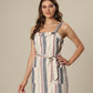 Creamy Canvas Striped Dress