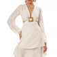 Angel's Touch Plunge & Ruffle Dress