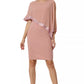 Antique Pink Sequin Cascade Dress