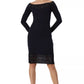 Sculpted Lace Silhouette Dress