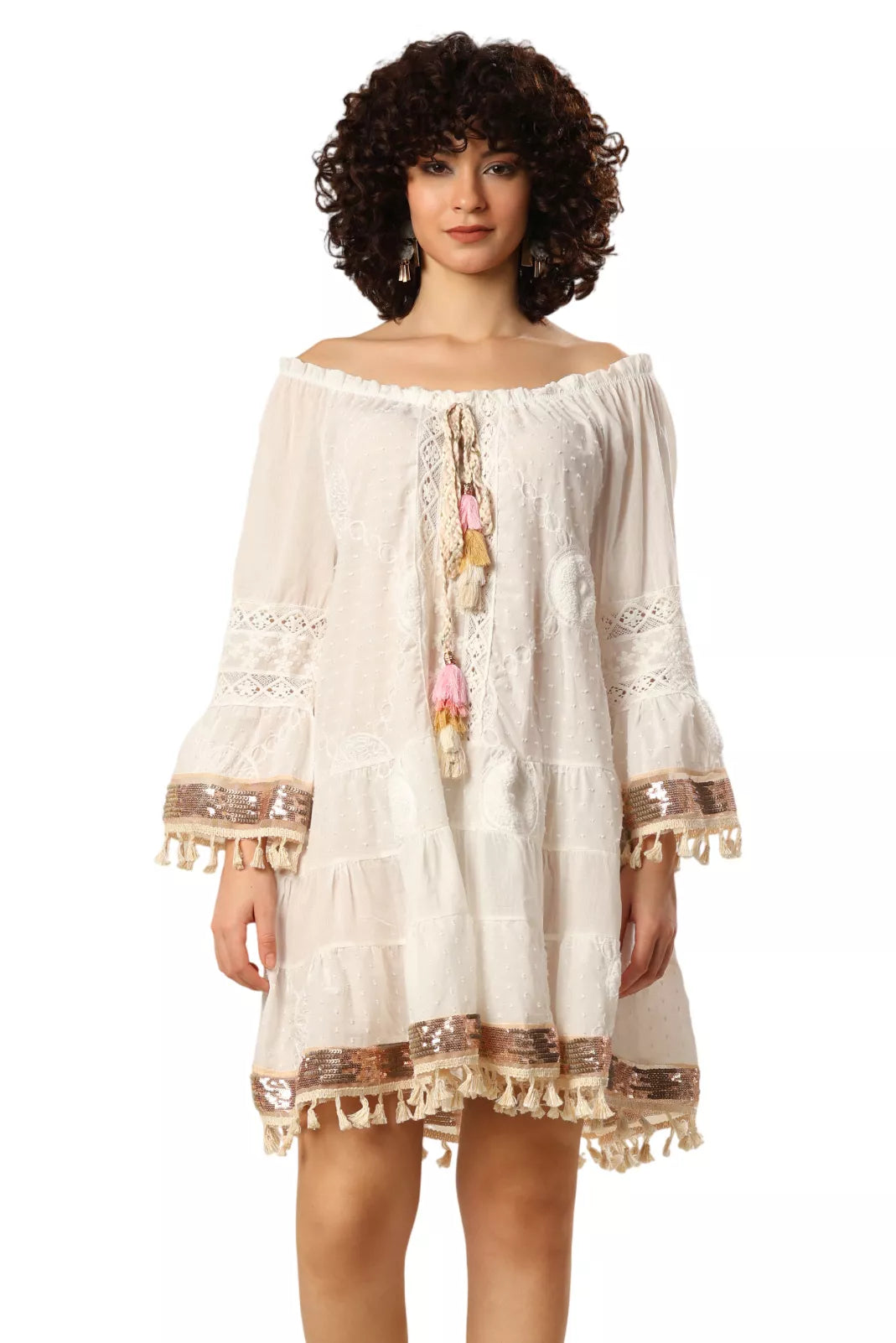 Lace Waves Seashore Chic Dress