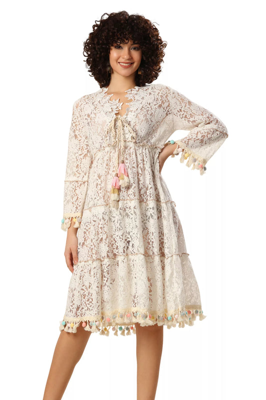 Sun-Kissed Lace Coastal Dream Dress