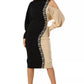 Geometric Gala Off-Shoulder Stunner Dress