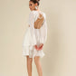 Angel's Touch Plunge & Ruffle Dress