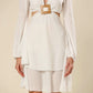 Angel's Touch Plunge & Ruffle Dress