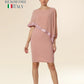 Antique Pink Sequin Cascade Dress