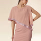 Antique Pink Sequin Cascade Dress