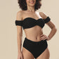 Bandeau Waves In Crinkle Delight Swim Wear
