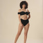 Bandeau Waves In Crinkle Delight Swim Wear