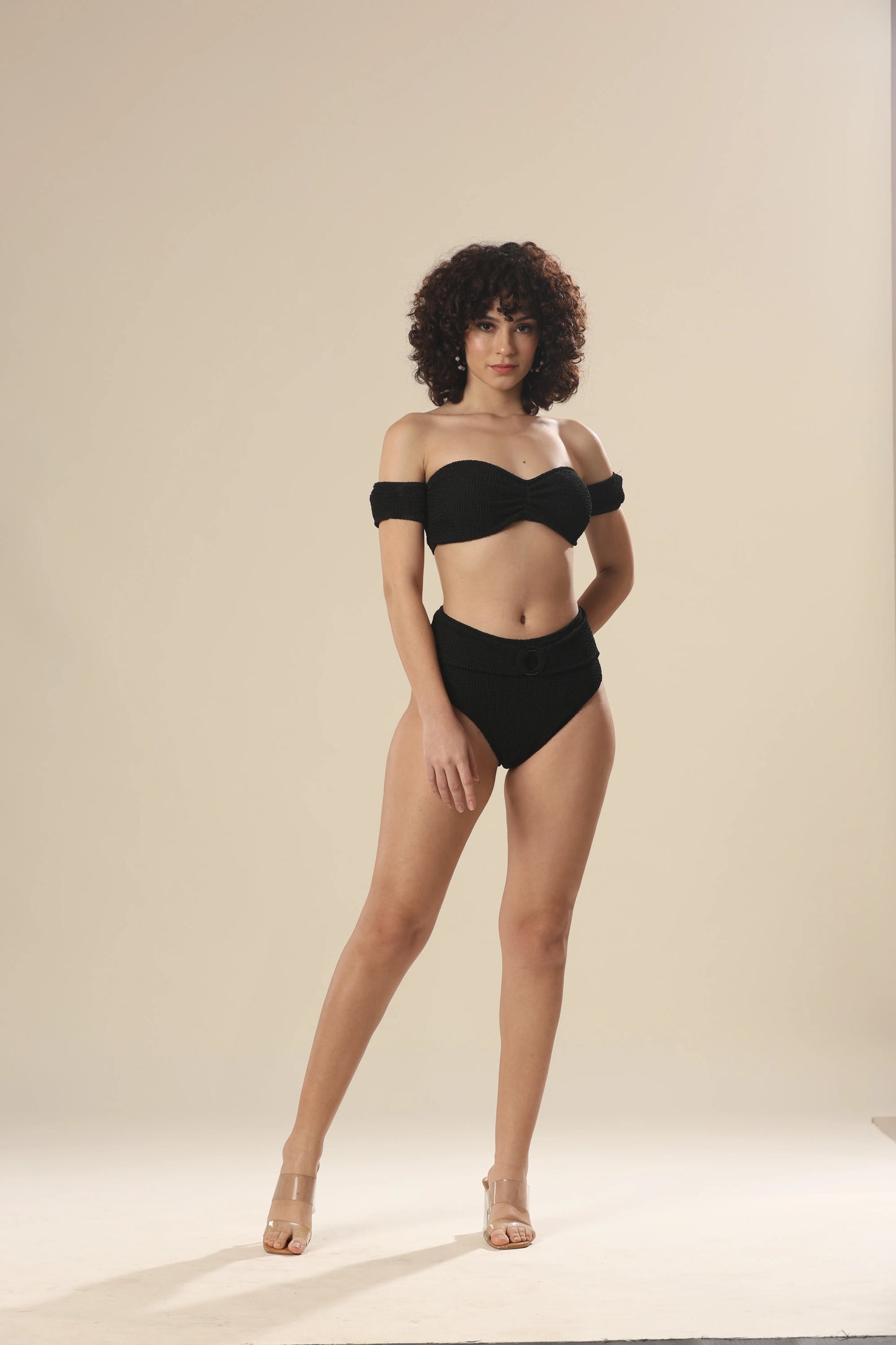 Bandeau Waves In Crinkle Delight Swim Wear