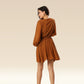 Barefoot Bliss In Brown Dress