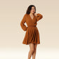 Barefoot Bliss In Brown Dress