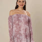 Bateau Bloom Decorative Ruffle Glam Top