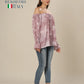 Bateau Bloom Decorative Ruffle Glam Top