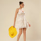 Beach Bloom Thin Strap Embroidery Dress