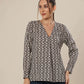 Beige Elegance Silhouette Top