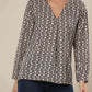 Beige Elegance Silhouette Top