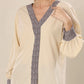 Beige Wilderness Leopard Elegance Top
