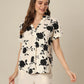 Bisque Blossom Print Top