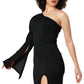 Black Swan Slit Chic Dress