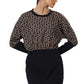 Black White Sculpt Fitted Skirt Chic Dress