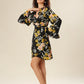 Black Petal Fusion Dress