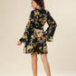 Black Petal Fusion Dress
