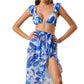 Blue Lagoon Blossom Bikini Set