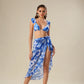 Blue Lagoon Blossom Bikini Set
