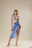 Blue Lagoon Blossom Bikini Set