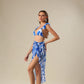 Blue Lagoon Blossom Bikini Set