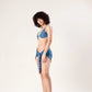 Blue Leopard Luxe Bikini Set
