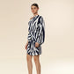 Bold Blue Safari Glam Dress
